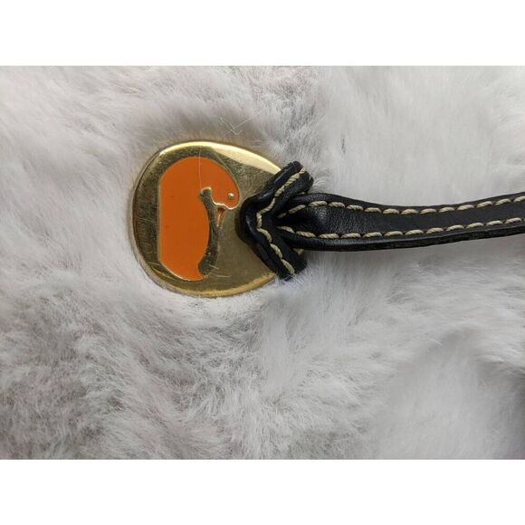 Dooney & Bourke Purse Hobo Black Leather Hobo Bag Soft Supple Heritage Preppy 90 - Picture 15 of 16